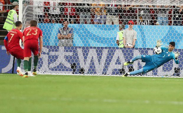 هنرنمایی بیرانوند برابر رونالدو، نامزد برترین عکس AFC شد