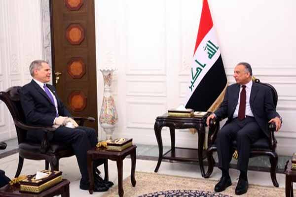 دیدار مصطفی الکاظمی با سفیر آمریکا در عراق