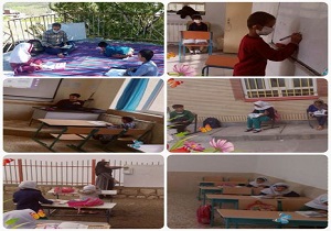 استمرار آموزش در مدارس روستایی مریوان