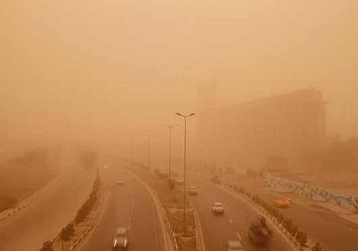 گرد و خاک دید افقی را در شهر دوگنبدان به سه هزار متر کاهش داد