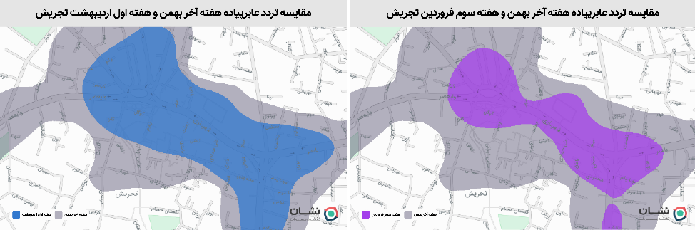 آمار تردد کاربران مسیر یاب نشان در دوران شیوع ویروس کرونا