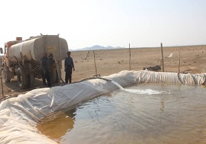 بهره مندی بیش از ۸۰۰ خانوار عشایر خاتم از آب شرب