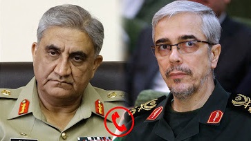 گفت‌وگوی تلفنی سرلشکر پاسدار محمد باقری با فرمانده ارتش پاکستان