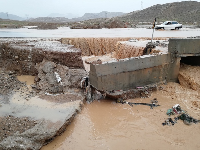 بارندگی به ۴۰ پل در اقلید فارس خسارت زد