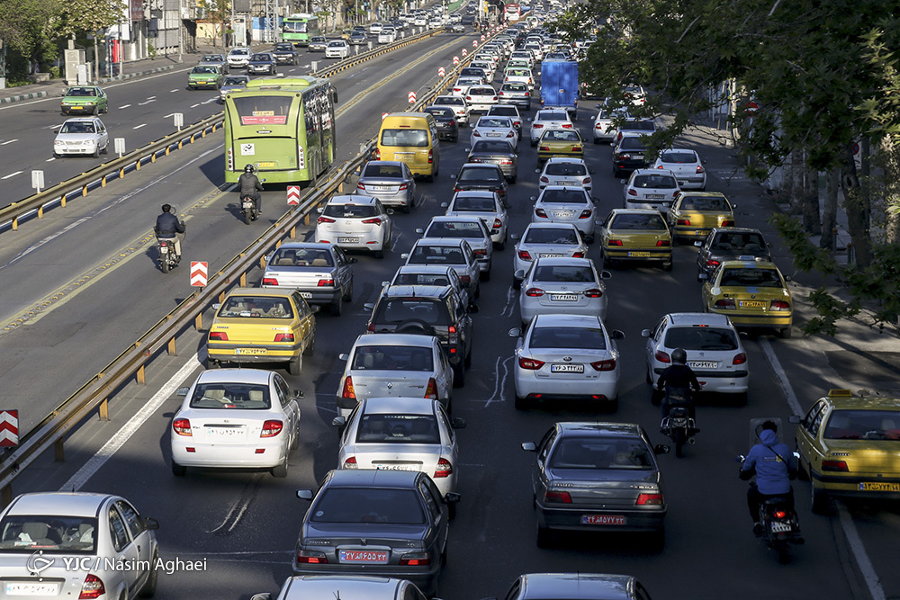 ترافیک صبحگاهی معابر اصلی و بزرگراهی پایتخت در ۲۳ اردیبهشت ماه