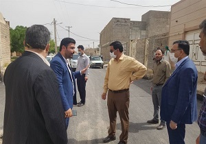 بازدید معاون دادستان اهواز از طرح ساماندهی بازارچه صدف  