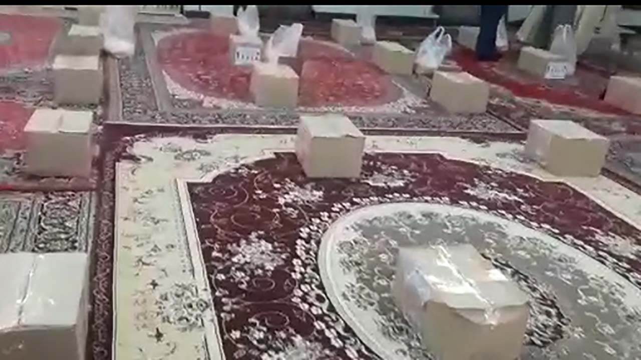 رزمایش مواسات و همدلی در روستای ابر + فیلم