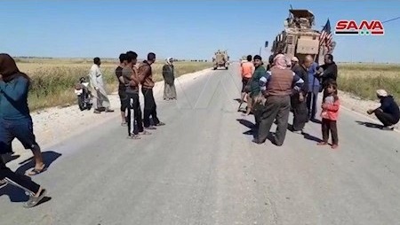 جلوگیری از تردد نظامیان آمریکایی در روستاهای سوری