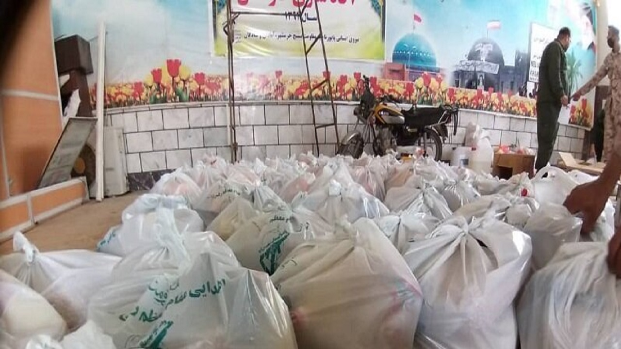 توزیع چهارهزار و ۵۰۰ بسته معیشتی بین نیازمندان