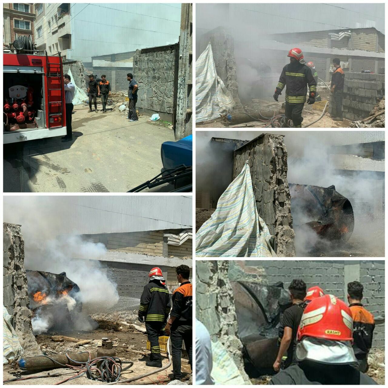 برشکاری تانکر گازوئیل حادثه ساز شد