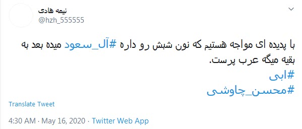 پاسخ کاربران به اهانت همسر خواننده لس&zwnj;آنجلسی با  هشتگ #جیره_خوار_سعودی