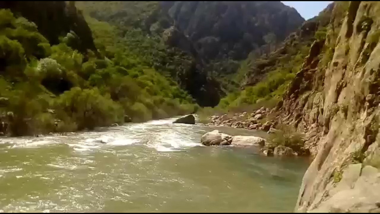 رودخانه خروشان سیروان در سروآباد کردستان + فیلم