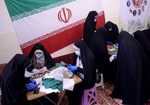 تولید روزانه ۵۰۰ ماسک در یک کارگاه تولیدی شهرک آغاجاری