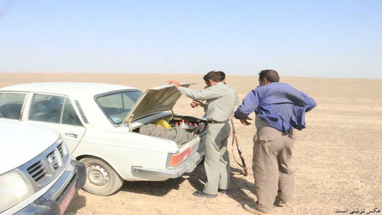 دستگیری متخلفی که قصد ورود به منطقه شکار ممنوع را داشت