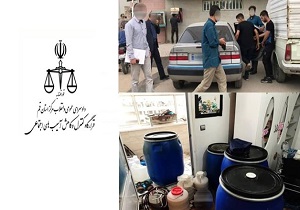 هزار لیتر مشروب از یک مرکز ماساژ در قم کشف شد