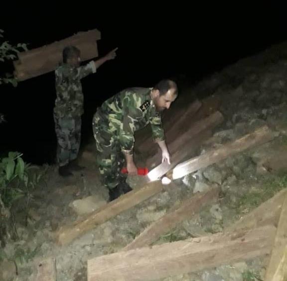 کشف ۸۰ اصله الوار سرخدار در شفت