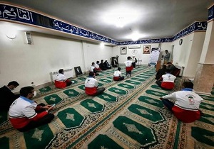 برگزاری مراسم غمگساران جوان توسط جمعیت هلال احمر استان در محل دفتر امام جمعه کرمانشاه