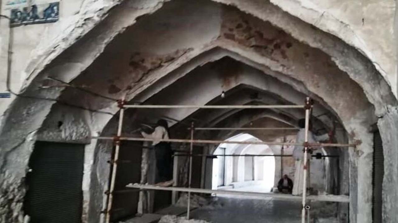 مرمت بازار مس گر‌های شهرستان کازرون