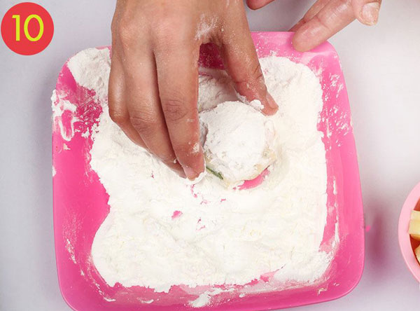توپک پنیری سوخاری به ۲ روش + آموزش تصویری
