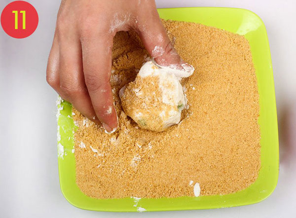 توپک پنیری سوخاری به ۲ روش + آموزش تصویری