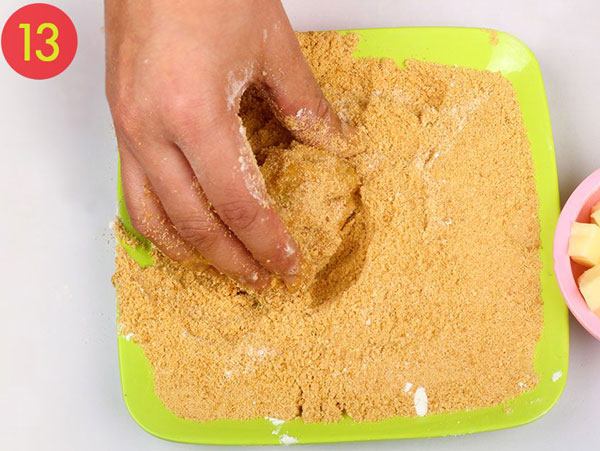 توپک پنیری سوخاری به ۲ روش + آموزش تصویری