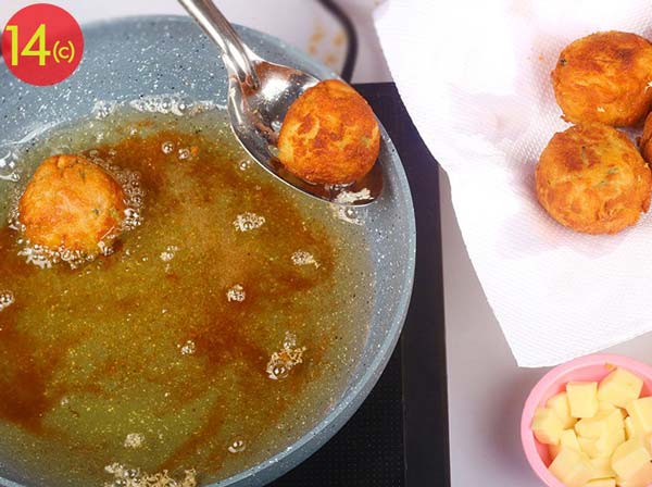 توپک پنیری سوخاری به ۲ روش + آموزش تصویری
