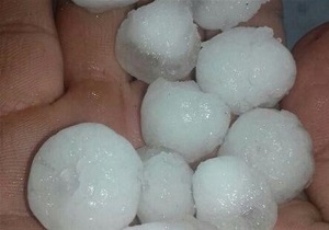 بارش تگرگ در دومین ماه فصل بهار بخش سوسن ایذه 