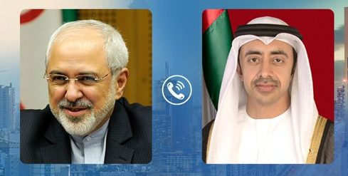 ظریف  و بن زاید آخرین تحولات منطقه&zwnj;ای را بررسی کردند