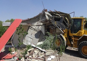 تخریب ۹ واحد غیر مجاز در روستای حسن آباد