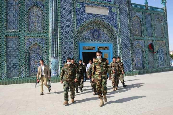 سرپرست وزارت دفاع افغانستان به ولایت بلخ سفر کرد