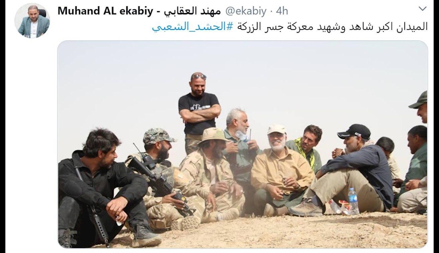 مسئول الحشدالشعبی: میدان نبرد بزرگترین گواه است+ توئیت