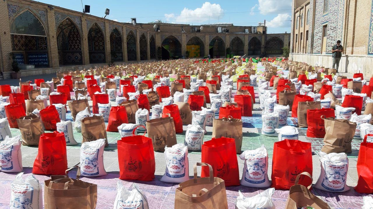 تهیه بسته‌های معیشتی از محل موقوفات و واقفان در قزوین