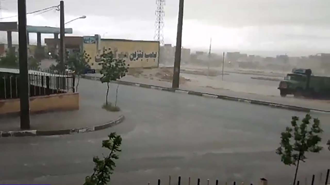 وضع نامساعد آب و هوا در شاهرود + فیلم