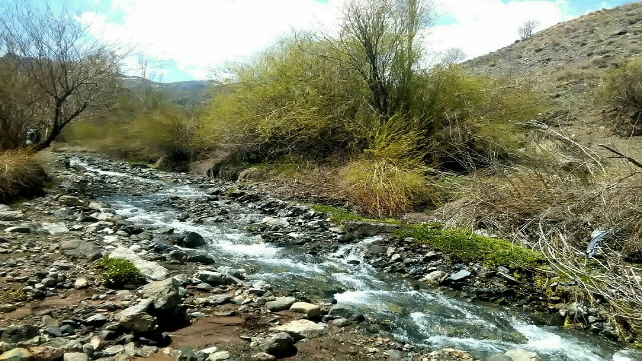 رخ نمایی طبیعت‌ بهاری روستای رودخانه بخش رخ در قاب تصویر