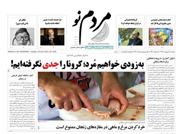 خرد کردن مرغ و ماهی در مغازه های زنجان ممنوع است/علامت سوال ماسک های دست دوز