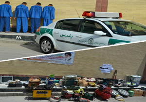 انهدام باند سارقان منزل و لوازم داخل خودرو