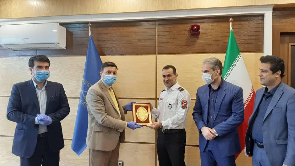 معارفه سرپرست جدید سازمان آتش نشانی و خدمات ایمنی شهرداری رشت