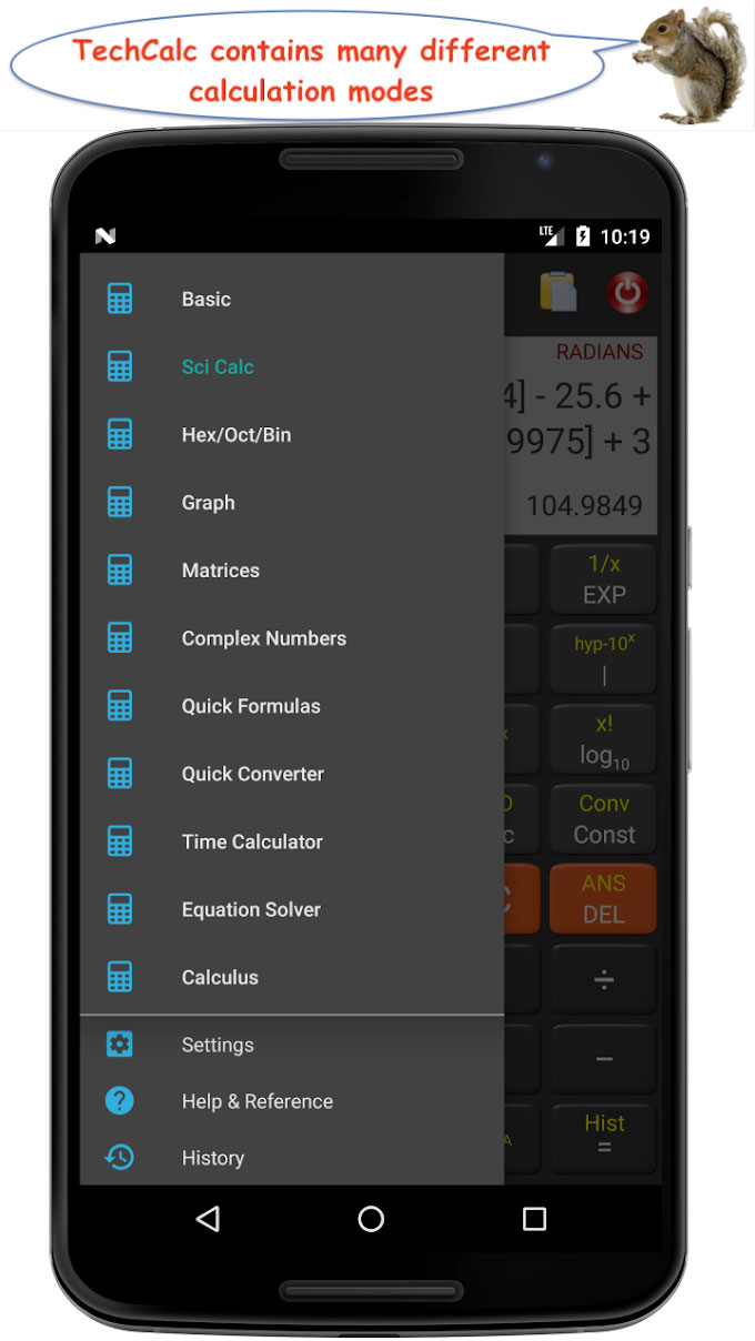 دانلود Scientific Calculator 4.5.6 &ndash; ماشین حساب مهندسی فوق&zwnj;العاده