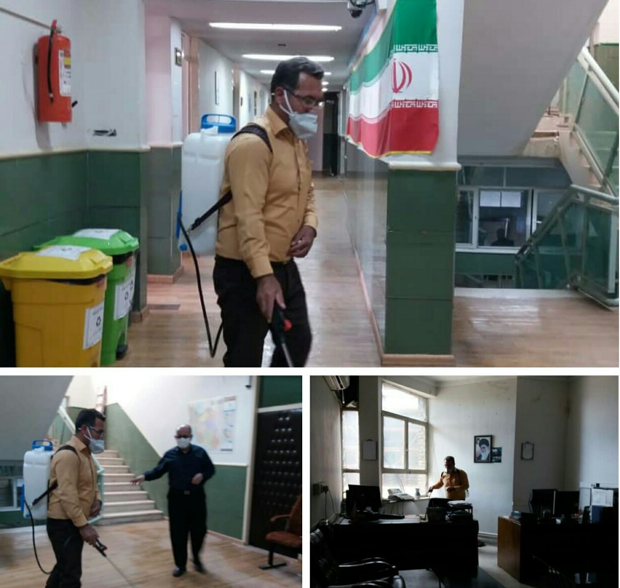 ‍ انجام عملیات ضدعفونی در اداره کل میرث فرهنگی، گردشگری و صنایع دستی ایلام