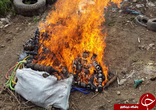 به آتش کشیدن قلیان&zwnj;های کرونایی + تصاویر