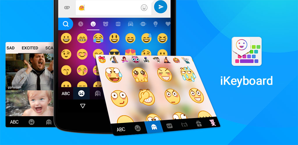 دانلود iKeyboard &ndash; emoji,emoticons 4.8.2.4204 &ndash; کیبرد &ldquo;آی کیبورد&rdquo; اندروید