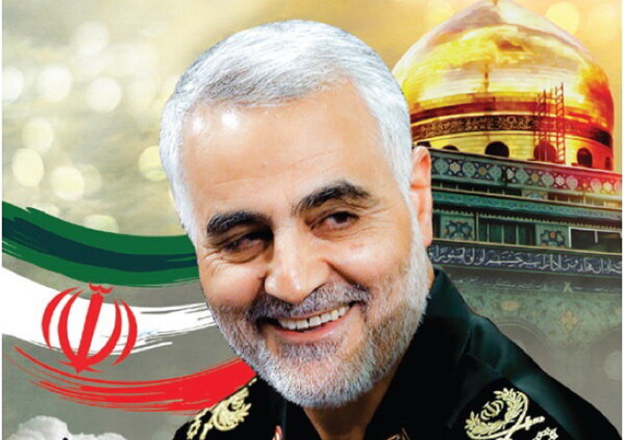 جزئیات نصب دیوارنگاره شهید سلیمانی در کنار تابلوی روزشمار نابودی اسرائیل + فیلم