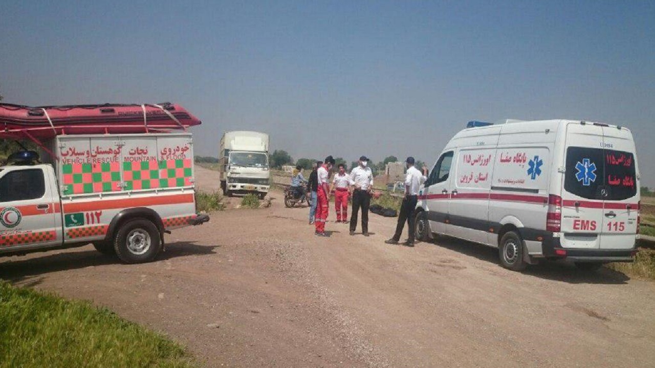 غرق شدن یک نفر در کانال آب در استان قزوین