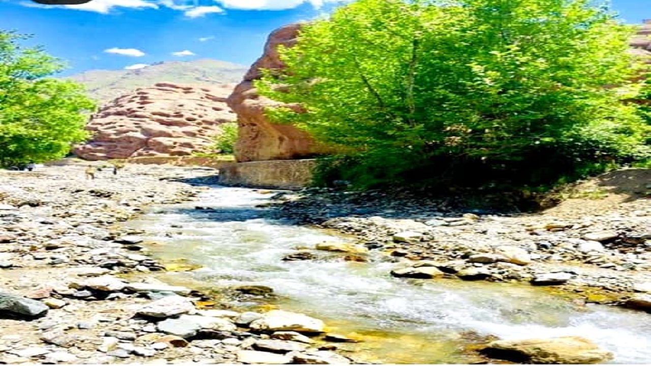 آبشاری دیدنی در دل طبیعت سرسبز و بکر بوژان