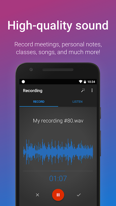 دانلود Easy Voice Recorder Pro 2.7.1 &ndash; برنامه ضبط صدا قدرتمند