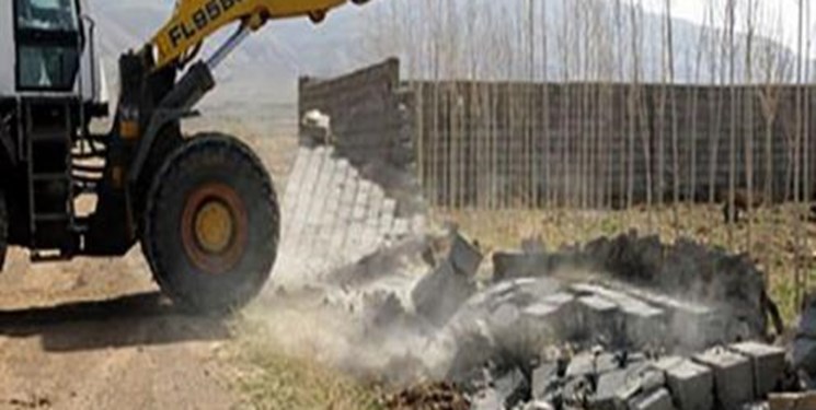 قلع و قمع ۲۷هکتار ساخت و ساز غیرمجاز