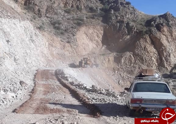 بازگشایی راه روستا‌های ساوه ۱۰ روز پس از رانش زمین