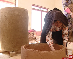 احیای هنر دستی تنورسازی روستای گلابر زنجان