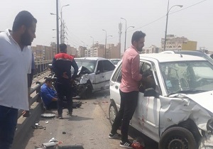 تصادف مرگ بار روی پل هفتم کلانشهر اهواز