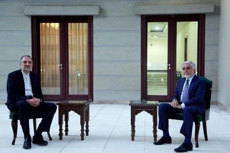 گفتگوی امینیان و عبدالله درباره روند صلح افغانستان